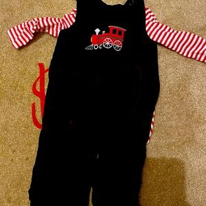 2 pc. Christmas outfit 12 month brand new